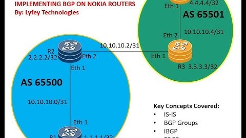 Nokia Lab Simulation Part 5: Implementing BGP on Nokia Routing Devices