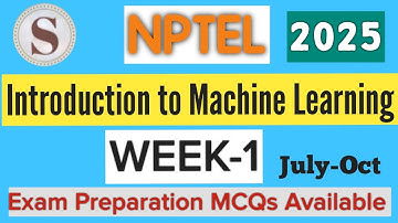 Machine Learning Week 1 Quiz Answers | NPTEL 2025 | Assignment Solutions