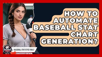 How To Automate Baseball Stat Chart Generation? - Baseball Statistics Vault