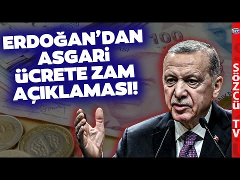 Erdoğan'dan Asgari Ücrete Zam Mesajı! 2024 Yeni Asgari Ücret Ne Kadar Olacak?