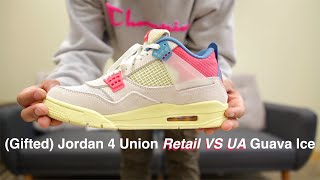 Jordan 4 Union Retail VS (Gifted) Guava Ice