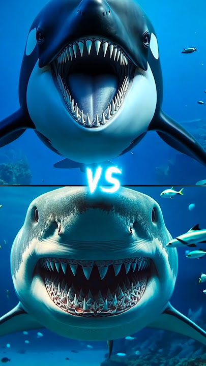 Battle of the Titans: Killer Orca Whale vs Megalodon vs Ocean's Greatest Creatures😱#shorts #shorts