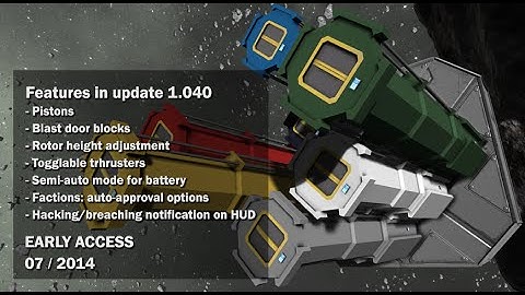 Space Engineers - Pistons, Blast door blocks