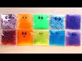 Making Slime with Rainbow Bags ! Satisfying Relaxing Slime ! ASMR