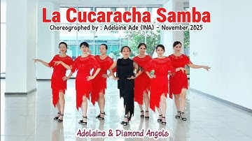 La Cucaracha Samba - Line Dance - Choreo:Adelaine Ade (INA) - November 2025