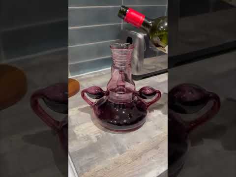 This is what happens when you get a wine decanter in the shape of fallopian tubes.