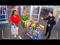 When Cops Surprise Catch Shoplifters Taking ENTIRE Cart From Walmart LIVE