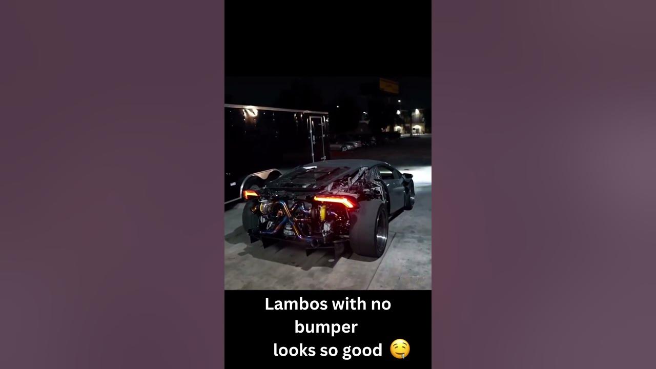 Lambo rear bumper delete 🤤 #shorts - YouTube