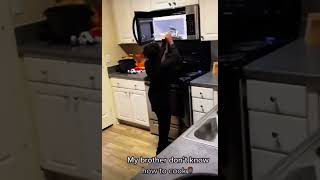 #microwaveexplosion #lilbrother #burnthehousedown #fyptiktok #shorts #prank