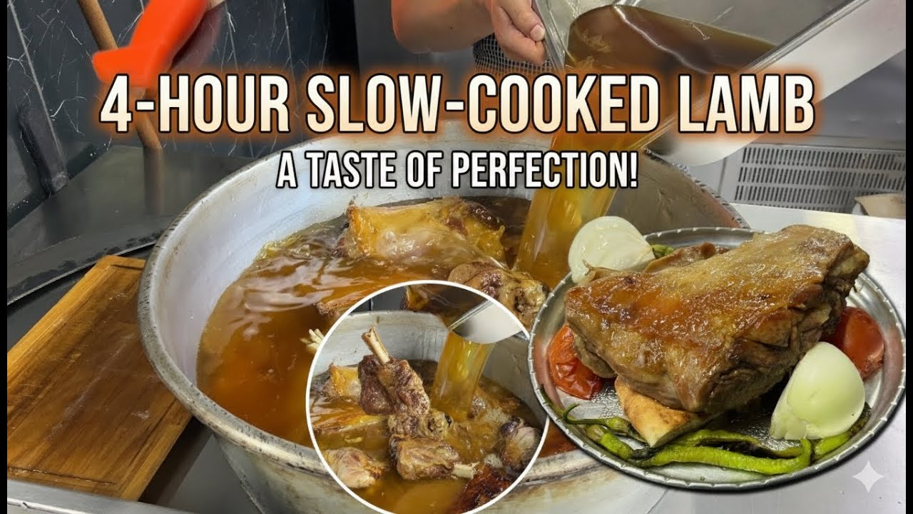 How to make a tandoori? Lamb cooked in the oven for 4 hours Turkish kebabs asmr video-Street foods