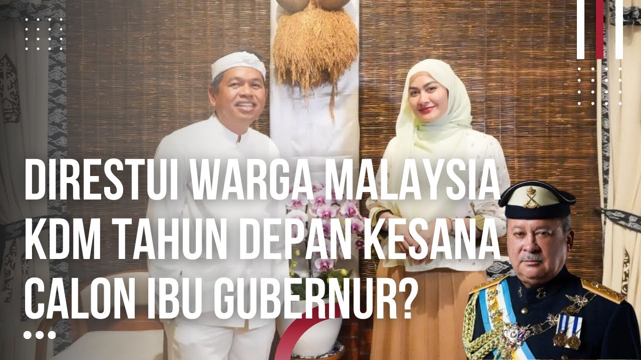 Malaysia Restui! DPR Cantik Siap Jadi Ibu Gubernur? Gombalan KDM Bikin Parlemen Malaysia Baper!