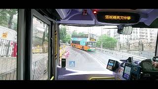 (首次坐導航位拍片)城巴41A:北角碼頭➡️華富