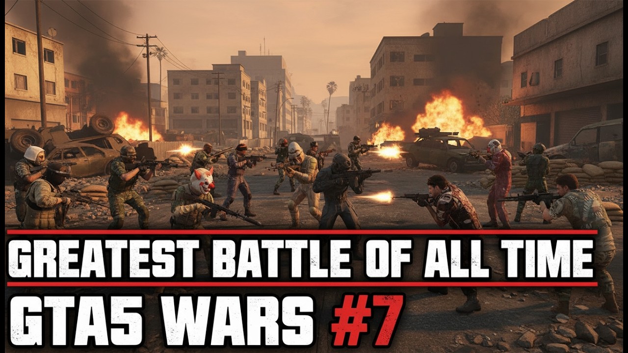 Greatest battle of all time gta5 wars #7.
