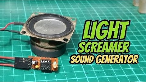 Light Screamer Sound Generator using 555 Timer