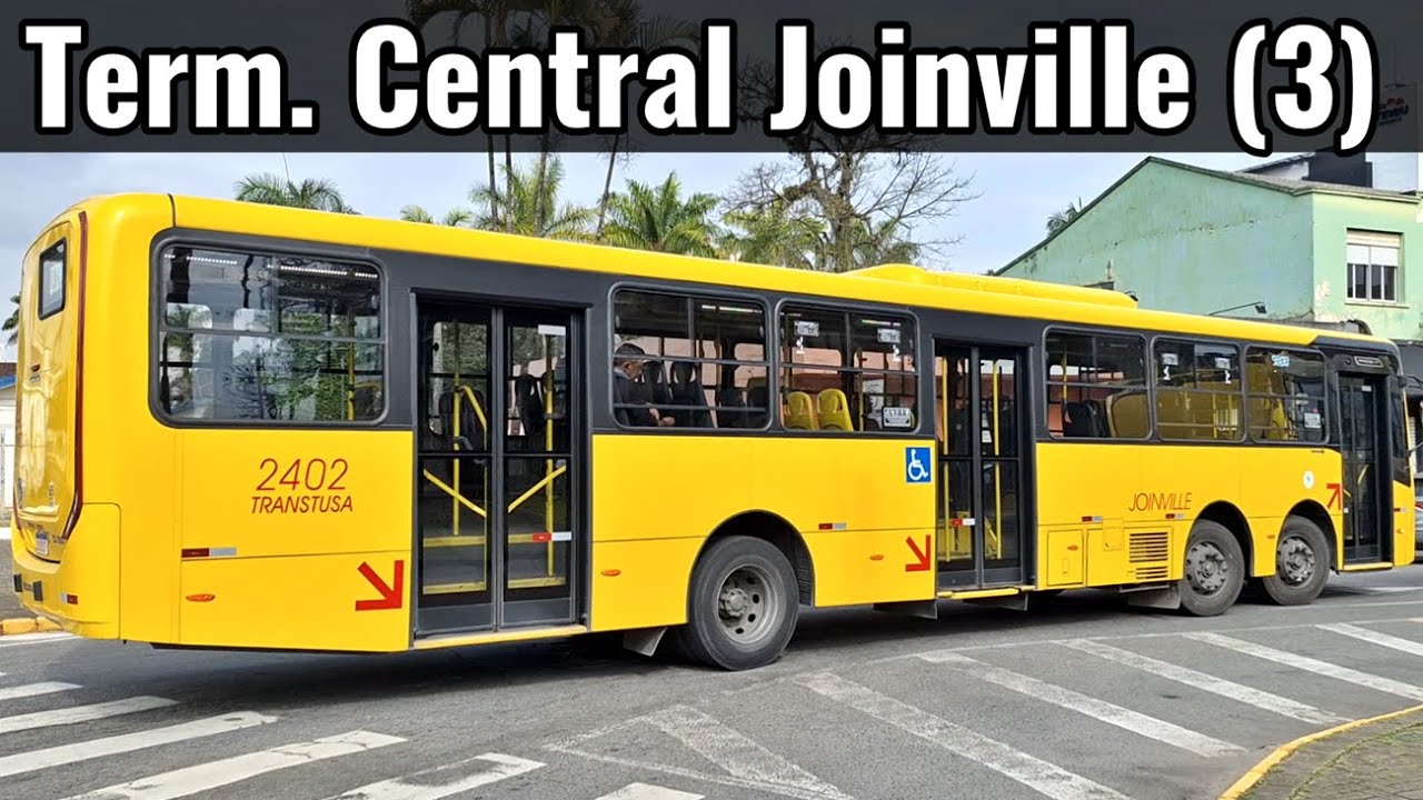 Term. Central (3) Joinville - Santa Catarina - movimentação de ônibus urbanos #ônibus #bus