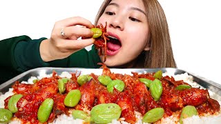 MUKBANG CUMI BERTELUR BALADO PETE || SYURGAAAAAA