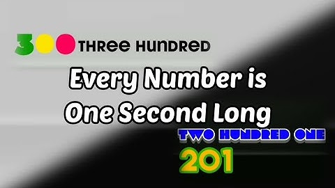 My Platinum Logo Countdown 300-201 But Every Number is 1 Second Long