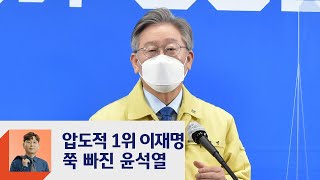 이재명, 차기 대권 적합도 1위…윤석열 3위로 하락  / JTBC 정치부회의