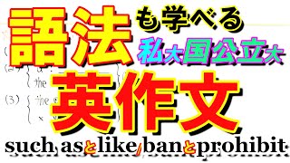 【語法も学べる英作文】2202私立・国公立大＋英検対策～元代ゼミ講師が今までの添削指導をふまえてライティングを分かりやすく解説～