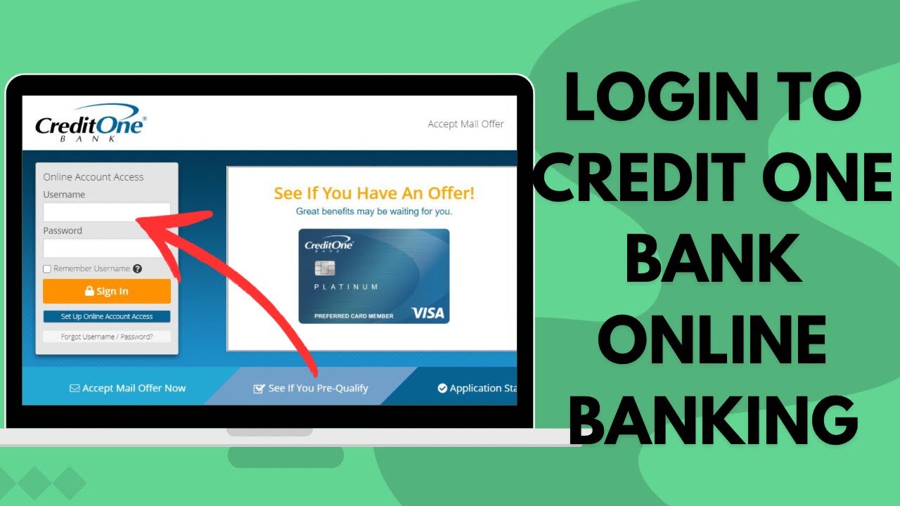 Credit One Account Sign In Credit One Log in: How to Sign in to Credit One Online Banking Account ...