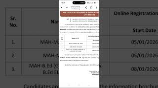 B.Ed. M.Ed. M.P.Ed. CET Dates Extended Feb 26 #bedcet #mahacet #MEdcet #2026 #admission