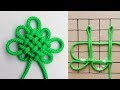 意外と簡単にできます！　牡丹の花を表した結び方　玉房結び   飾り結び (中国結び)　How to make a Pan Chang Knot