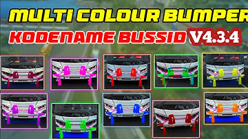 All BUSS MULTI COLOUR BUMPER CODENAME V4.3.4 FOR BUS SIMULATOR INDONESIA #bussid @gnrnonstop