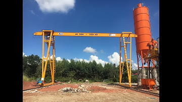 Lắp cổng trục dầm đơn 5 tấn x 20m tại Lục Ngạn Bắc Giang