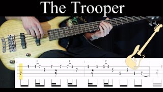 The Trooper (Iron Maiden) - (BASS ONLY) Bass Cover (With Tabs)