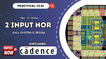 2 input NOR gate design and simulation in cadence virtuoso