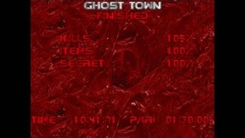 DOOM 2 - The Plutonia Experiment (Map 5: Ghost Town): Ultra Violence 100%