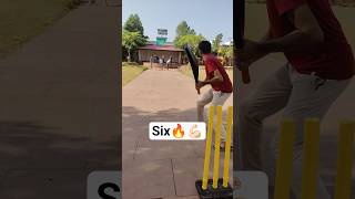 Power Hitting 🔥 Six 👑, Morning Cricket #cricketshorts #gullycricket #batting