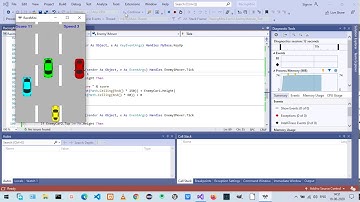 RaceMini car racing 8-bit type game  in visual basic