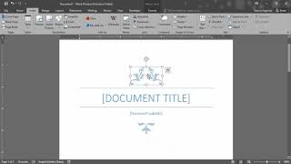 Insert A Cover Page In Word Document | How to Make a Cover Page in Word