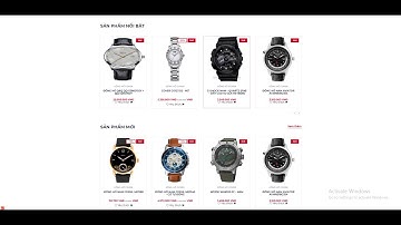 [ Demo source code ] Demo giới thiệu về source bán đồng hồ laravel  5.8