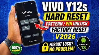Vivo Y12s Hard Reset (V2026) | Pattern &amp; PIN Unlock | Factory Reset Without Password 2026
