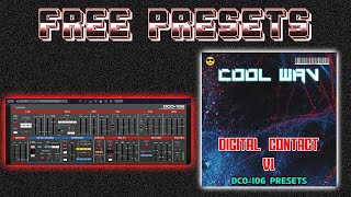 Video thumbnail of "Free Cherry Audio DCO-106 Presets [Cool WAV - Digital Contact V1]"