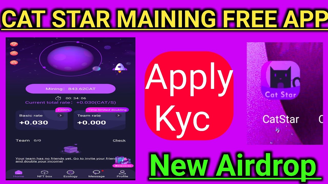 Cat Star Mining app Best Mining app Today Don't Miss Mining app