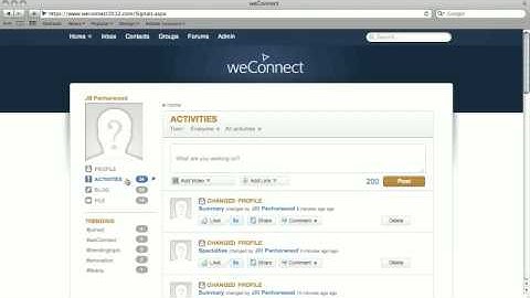 weConnect: Getting Started