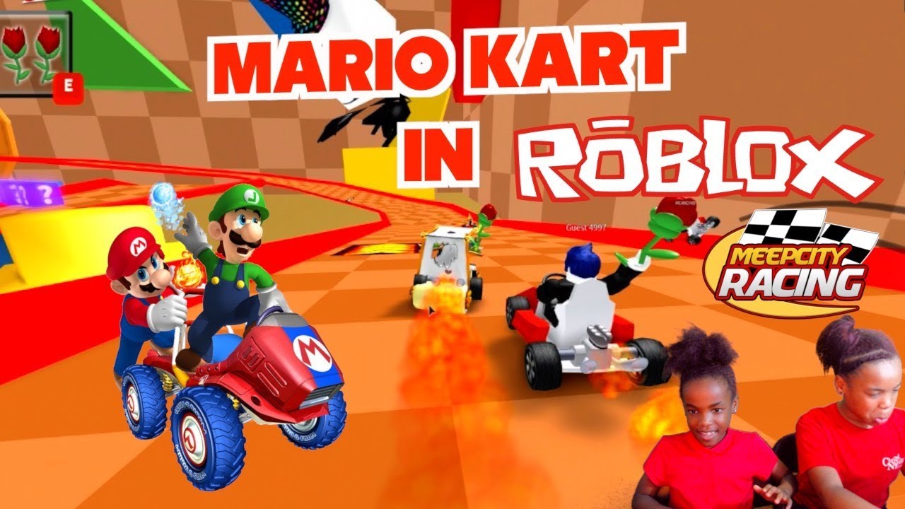 Mario Kart In Roblox Meepcity Racing And House Tour - chaudrey kart roblox meep city racing youtube