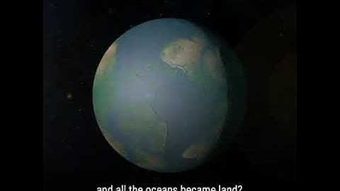 What if earth topography inverted, land become ocean and ocean become land?