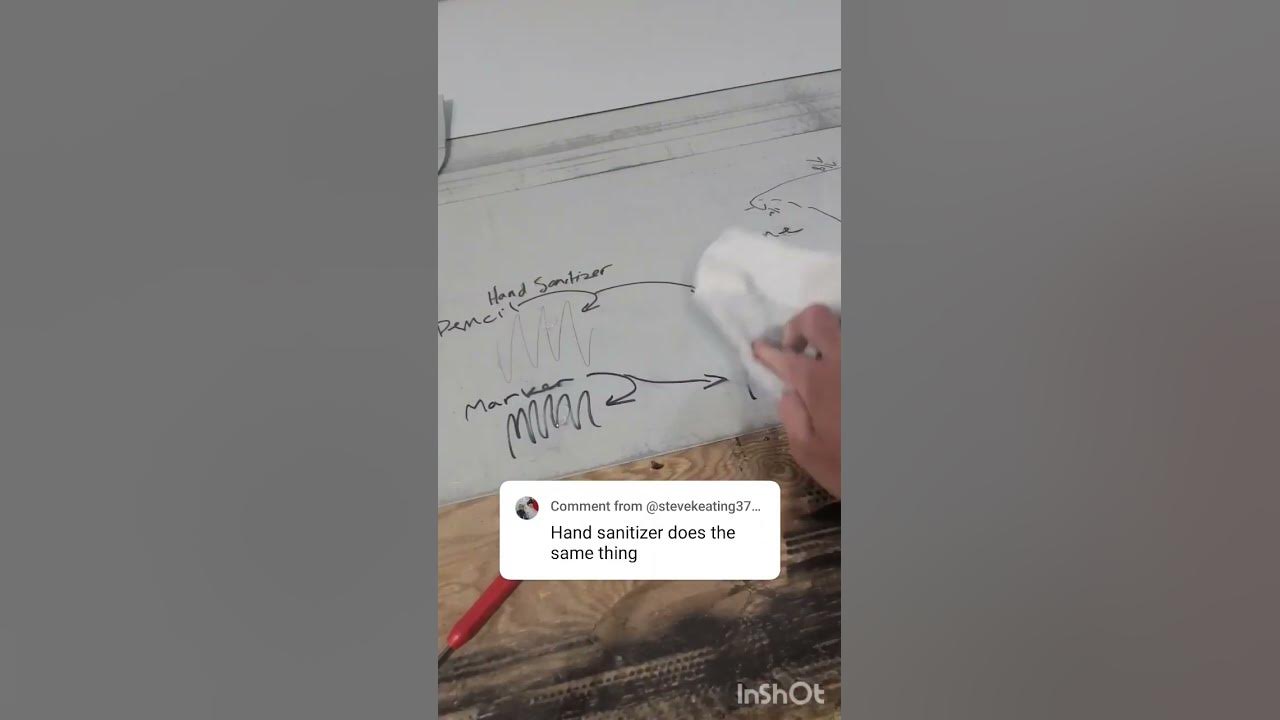 hand sanitizer vs acetone for removing permanent marker and pencil 