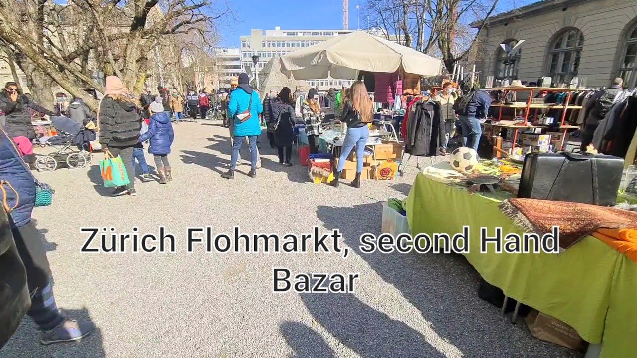 Zürich Flohmarkt am Samstag in helvetiaplatz  | Samstag Bazar  Zürich | Switzerland Bazar old item