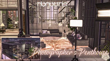 PHOTOGRAPHER’S PENTHOUSE – Industrial Design | Sims 4 CC Speed Build | DOWNLOAD LINK (TRAY+CC+LINKS)