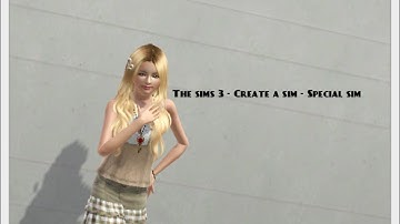 The sims 3 -  Create a sim -  Special sim