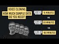Testing Voice Cloning, Does More Training Data Result in a Much Better Clone? 15 minutes vs 3 hours!