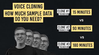 Testing Voice Cloning, Does More Training Data Result in a Much Better Clone? 15 minutes vs 3 hours!