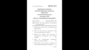 MEVE - 012  December  2023 Question Paper