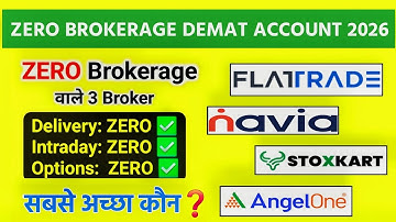 ₹0 brokerage demat account | Best zero brokerage trading app | Free trading app | zero brokerage app
