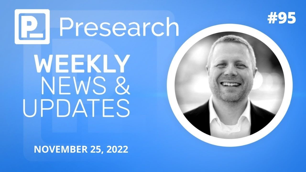 ⁣Presearch Weekly News & Updates w Colin Pape #95